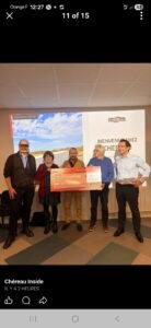 Lire la suite à propos de l’article Remise de chèque de subvention chez Chéreau